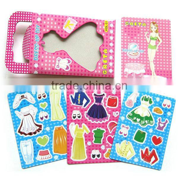 Magnetic Dressup,Dress up DIY toy,Magnetic Dress Up Doll