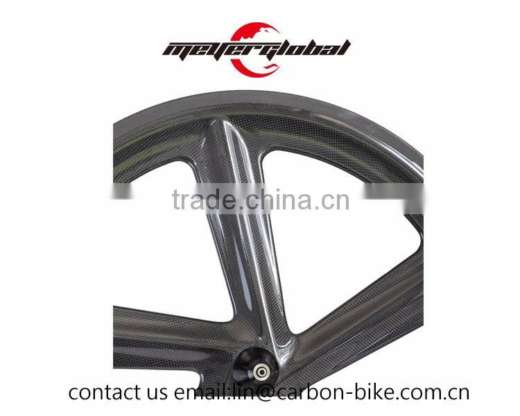 MeyerGlobal customized decal rim 5 spoke carbon road bike wheel set with 11S T800