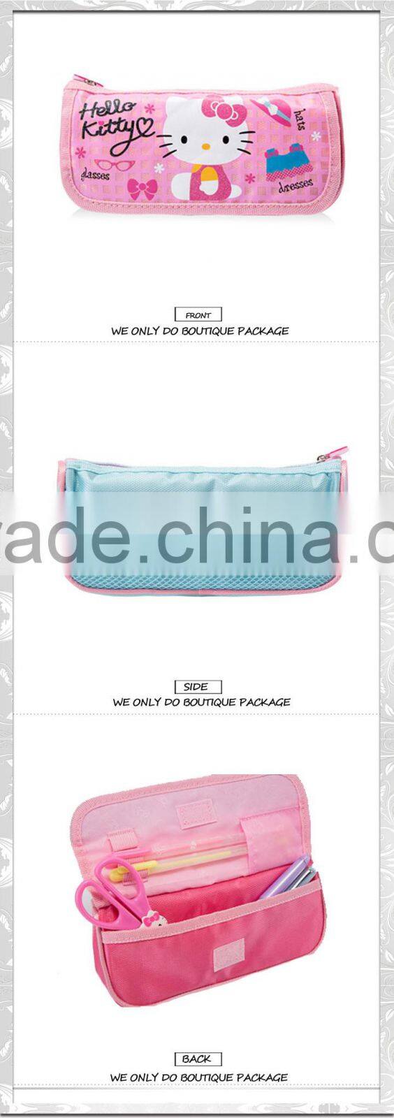 Alibaba factory beautiful popular hello kitty pencil bags