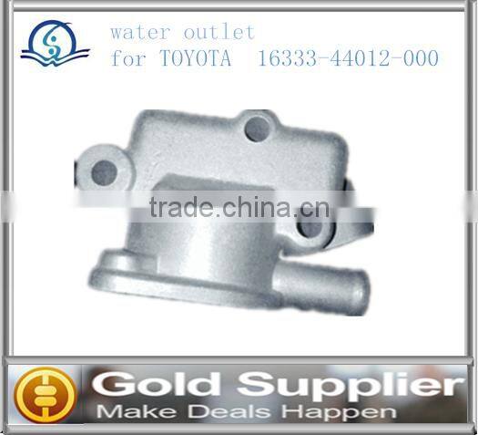 Brand New water outlet for TOYOTA 16333-44012-000 with high quality and competitive pice.