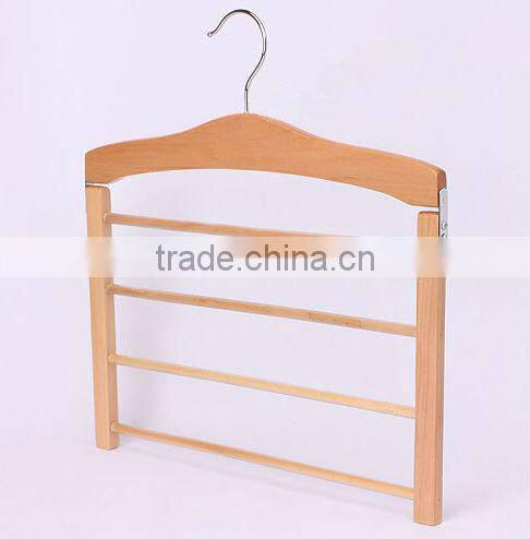 Fashion eco-friendly anti-theft hotel wooden hanger