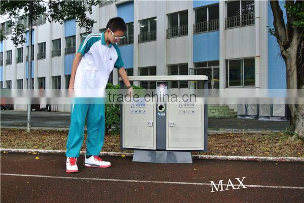 Max-HK14 School/Park/Apartment Open Air Recycling Waste Dustbin