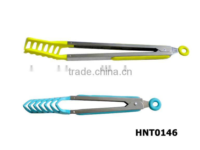 nylon spaghetti tong with TPR non-slip handle