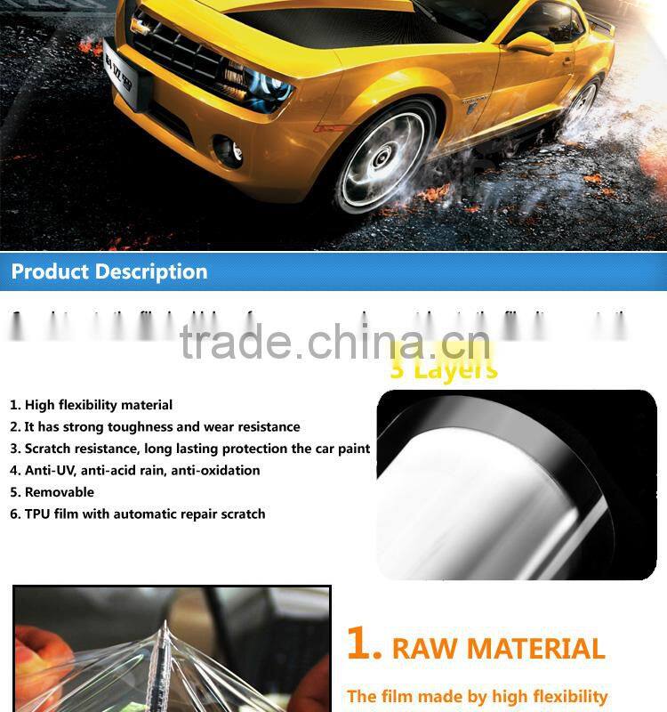 CARLIKE 1.52x15M Removable UV Protection Stretch Film