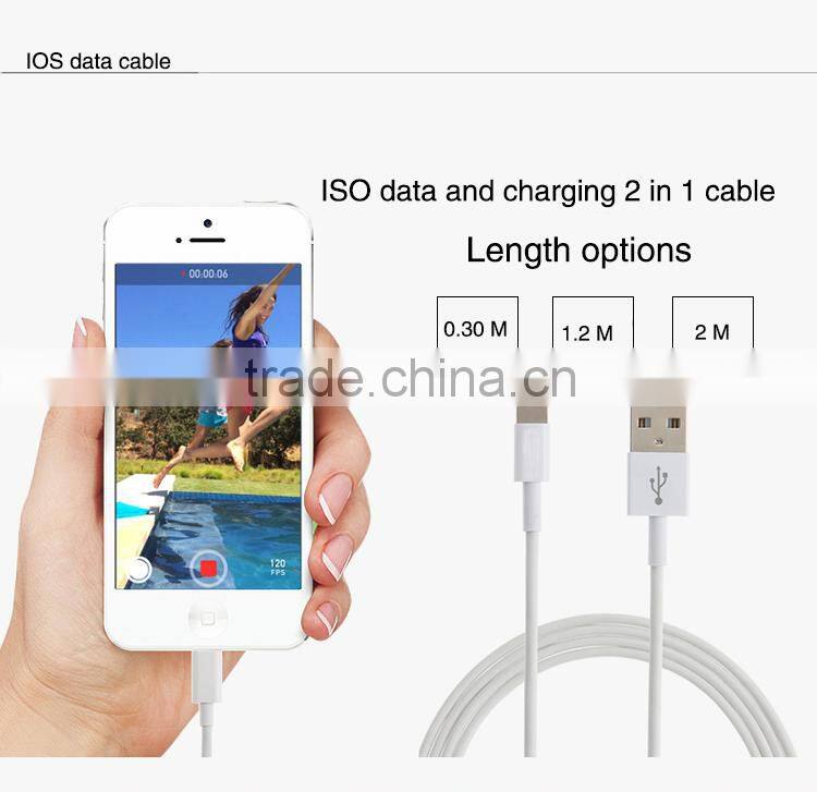 Wholesale Manufacturer High Speed 8 Pin MFI Certified Charging Data USB Cable For Apple iPhone,iPAD(ICB01)