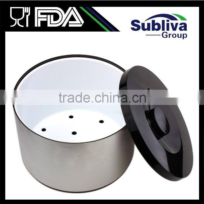 Foil Wrapped 10.0L Plastic Nightclub Large Ice Bucket Promotional, Bacardi Champagne Ice Bucket Oval