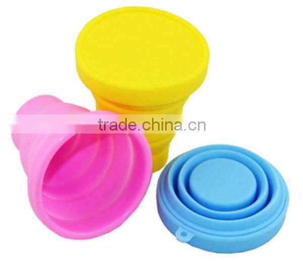 China Supplier Hot Selling High Quality heat resistance folding silicone cup