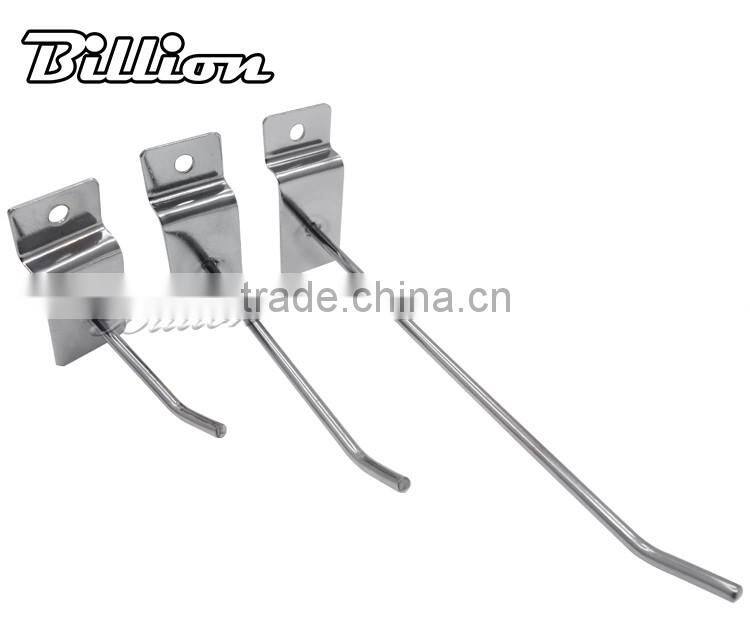 Supermarket Slatwall pegboard display hooks with price tag