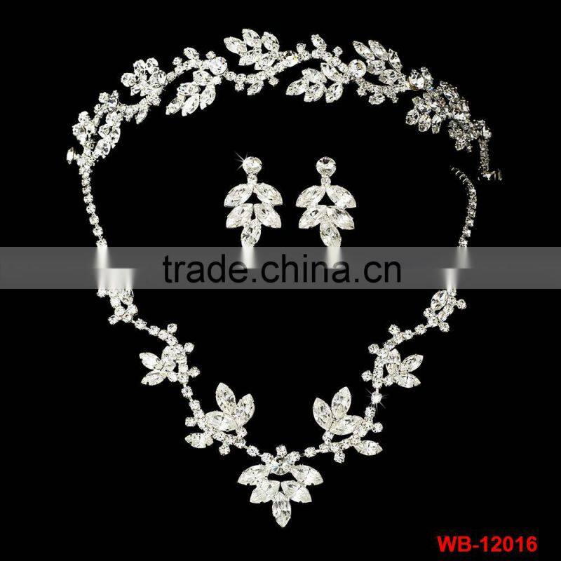 new style rhinestone wedding jewelry set