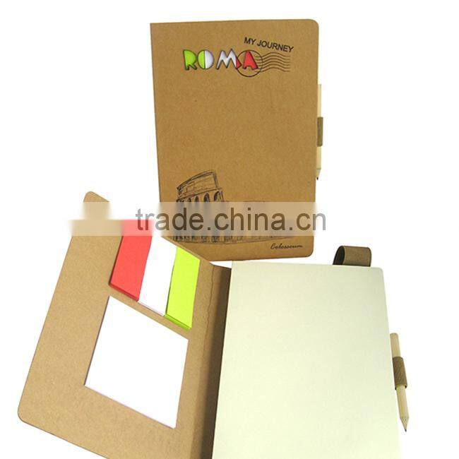 Note book for students include pen and memo school notebook,custom paper school notebook