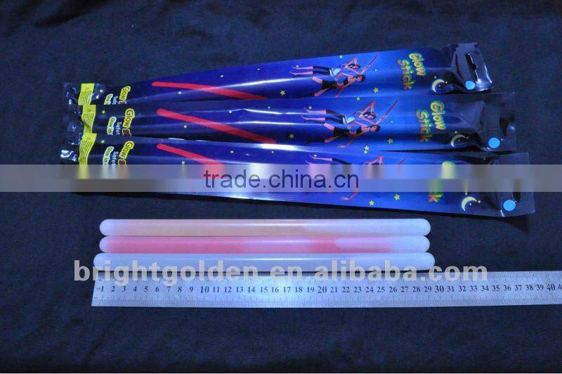 Colorful chemical 12" glow stick 15mm Dia China wholesale for party