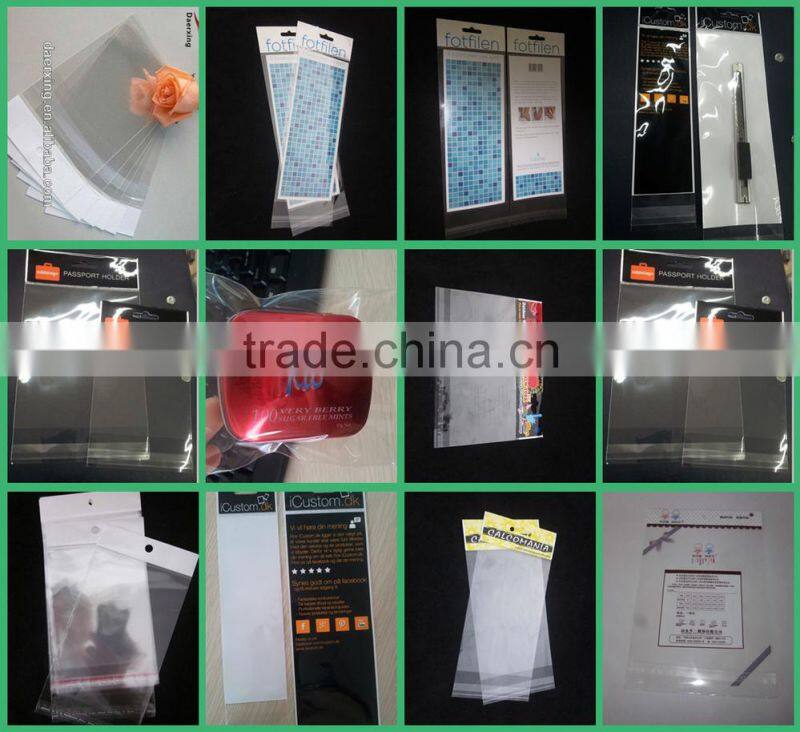 2015 Transparent Opp Bag With Header