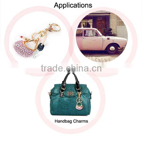 Wholesale Fashion Women Elegant Handmade Keychain With Metal Pendant Keychain KC13148
