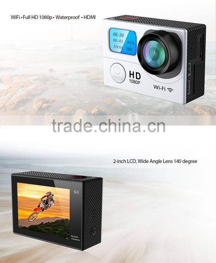 China Factory Supplier Cheap 1080P Full HD Dual Screen Outdoor Sport DV Camera
