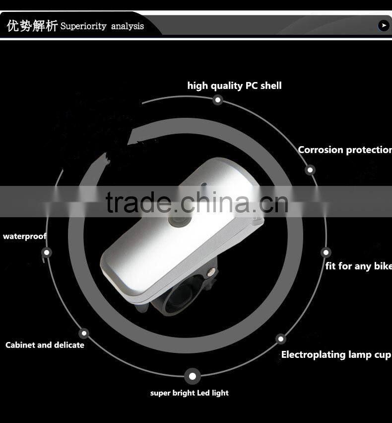 Novelty Plastic Round Mini Led Blinking Bicycle head Light