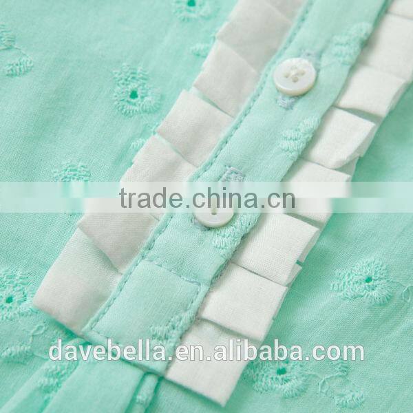 DB629 dave bella 2014 summer fashion beautiful blouses imported brand clothes cotton candy clothing brand baby girl shirts