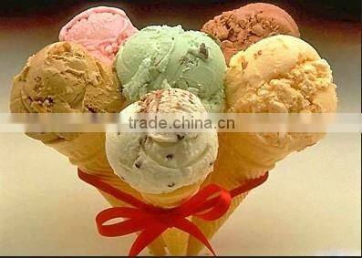 Ice cream cone baking machine with casting mold