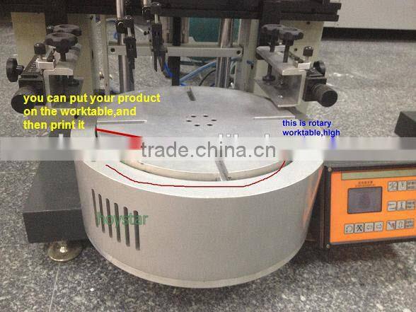 Desktop rotary silk screen printing machine