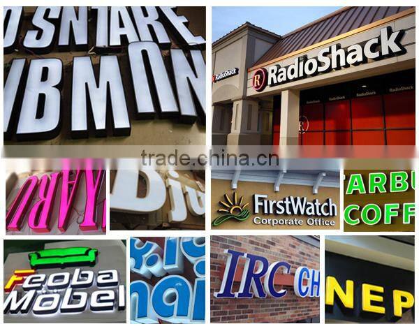 Attractive advertising equipment epoxy resin illuminated shop sign