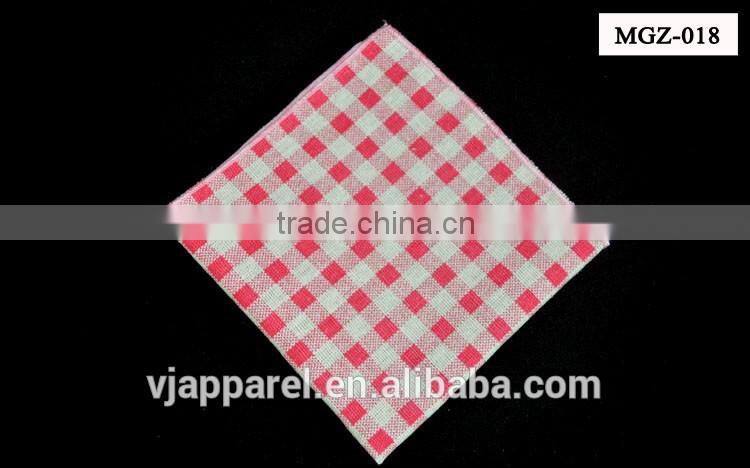 Mens checked Cotton Linen Pocket Square/Handkerchief/Hanky/Hankies/UK