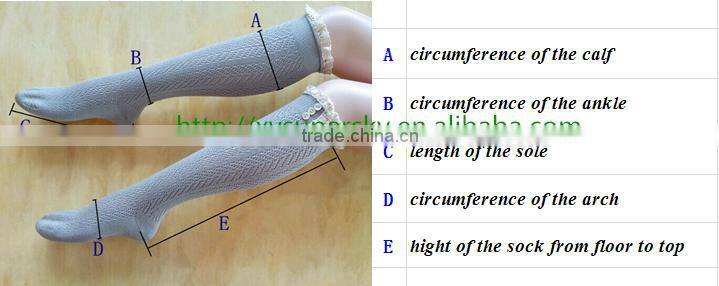 New wholesale customized knitted women lace boot cuffs leg warmers