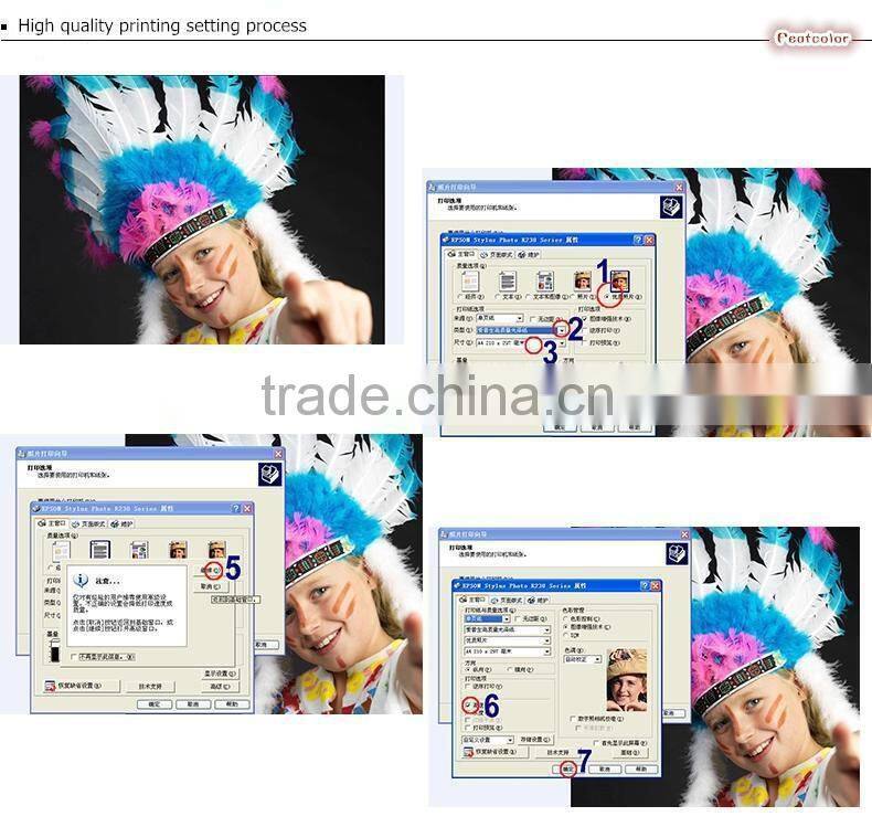 China factory professional waterproof 4X6 matte photo paper