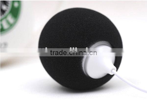 High Quality Audio mini Ball Shape Speaker Suitable for All Devices with 3.5mm Audio Jack