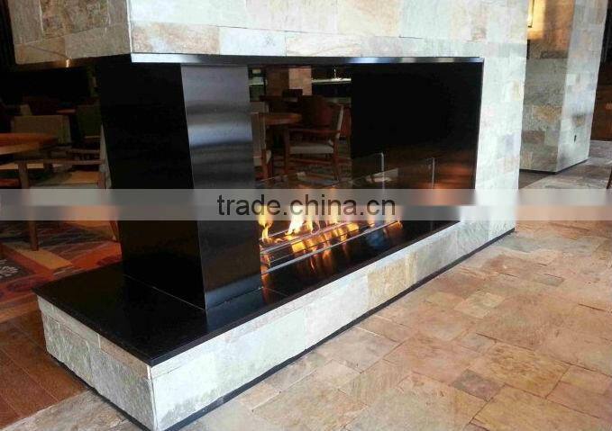 Business club installation is very beautiful ethanol fuel fireplace with remote control