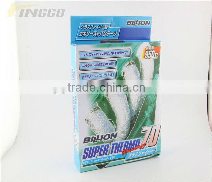 White Cloth Fiber Thermo Tec Exhaust Wrap