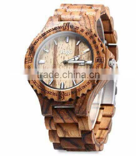 2016 Luxury Novelty Wooden Watches Different Sandal Unisex Japan Movement Gift Wooden case WristWatches Customize Logo