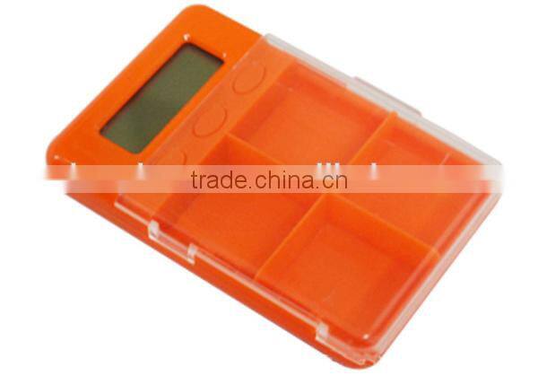 4 Large Compartments Alarm digital Pill box Timer Countdown Timer
