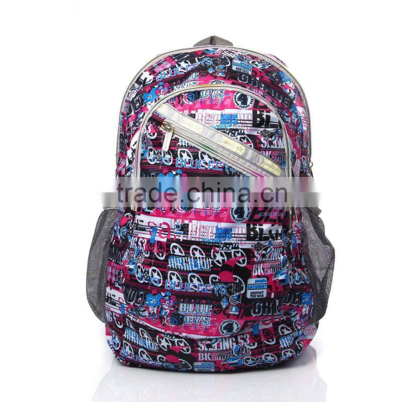 2016 New design promotion cheap customized school backpack