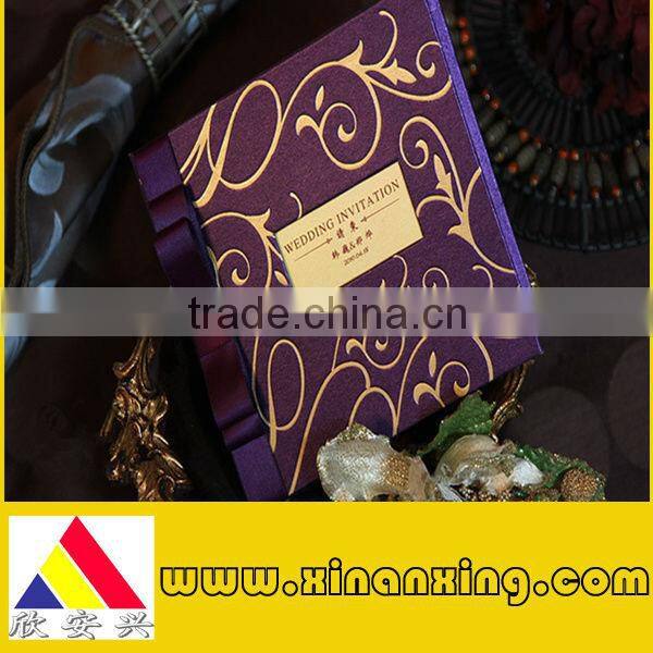 luxury wedding invitation card customized printing