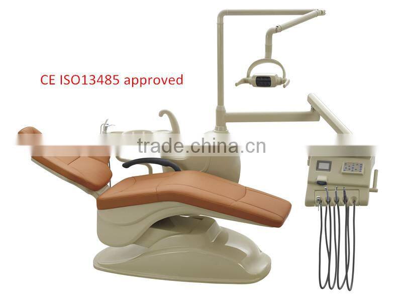 Down mounted dental unit with LED sensor operation light