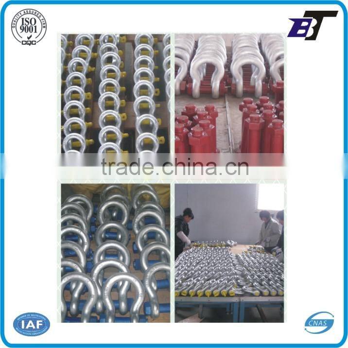 US Type Load rated Chain Shackle with Safety Pin