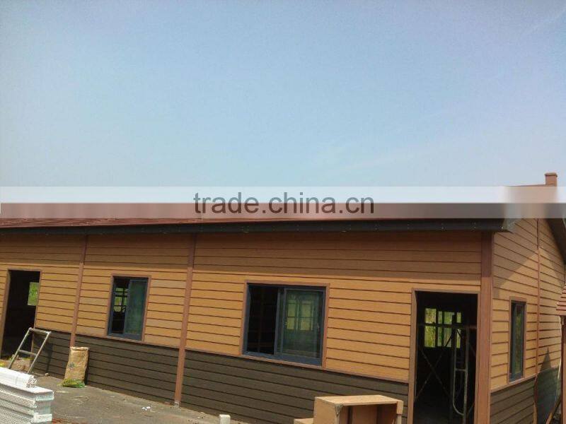 waterproof facade material wood plastic panel Wpc House