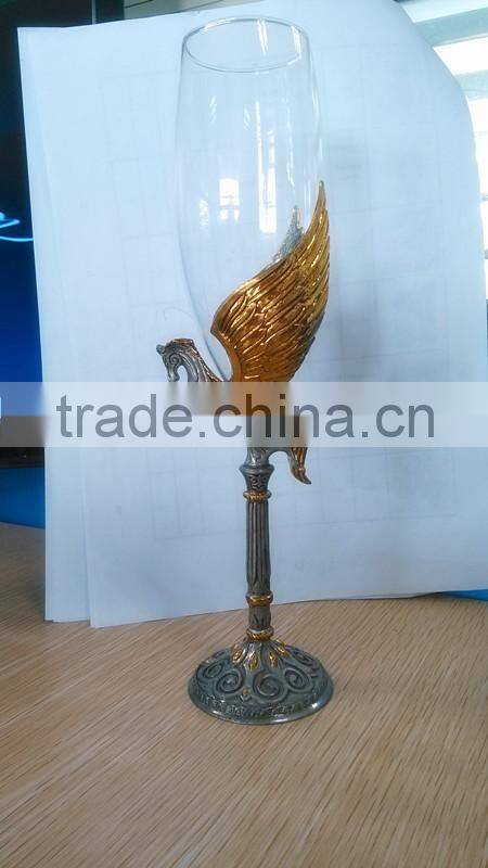 Custom charming metal glass cup wine goblet