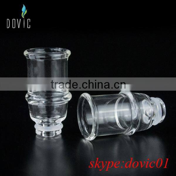 wide bore drip tip with full glass