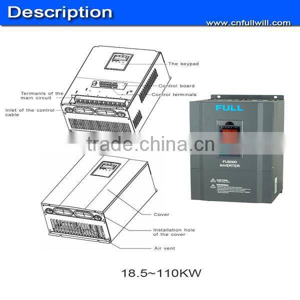 high performace 0.2-450KW 3 phase 400V frequency inverter