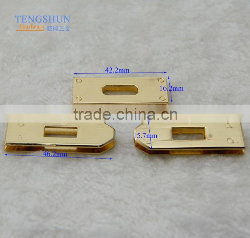 OEm zinc alloy bag parts high quanlity metel lock for purse wholesale