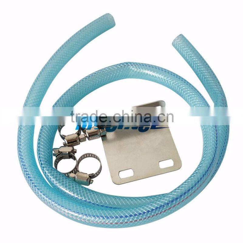 New Universal Car Racing Engine Oil Catch Tank Can Reservoir Red Round + Hose