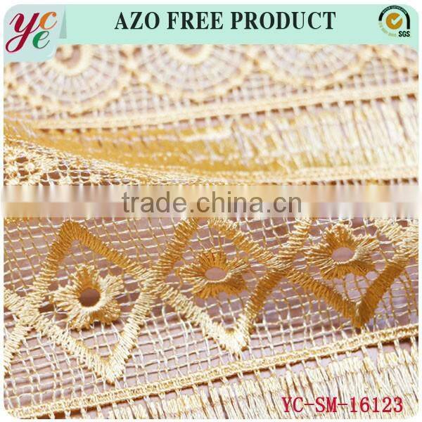 Short tassel and new pattern embroidery lace fabric for garment