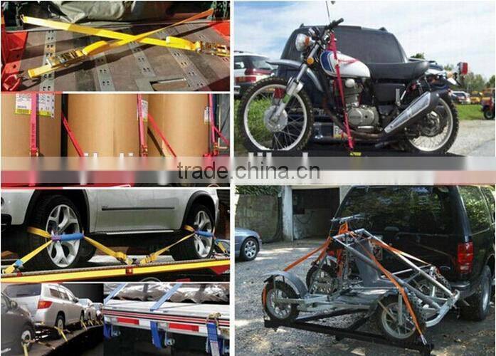 Sling heavy duty Ratchet Tie Down Strap quick release buckle truck