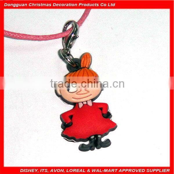 fashion soft PVC & metal necklace for promotion