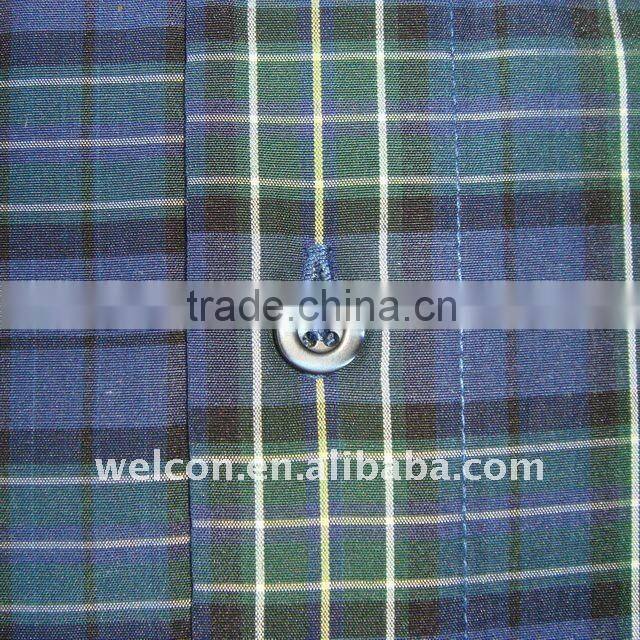 100% cotton Men's long sleeve stylish plaid business dress shirt