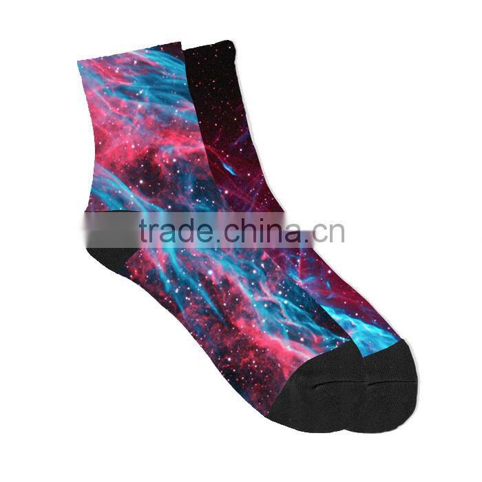 wholesale polyester ankle custom sublimated socks