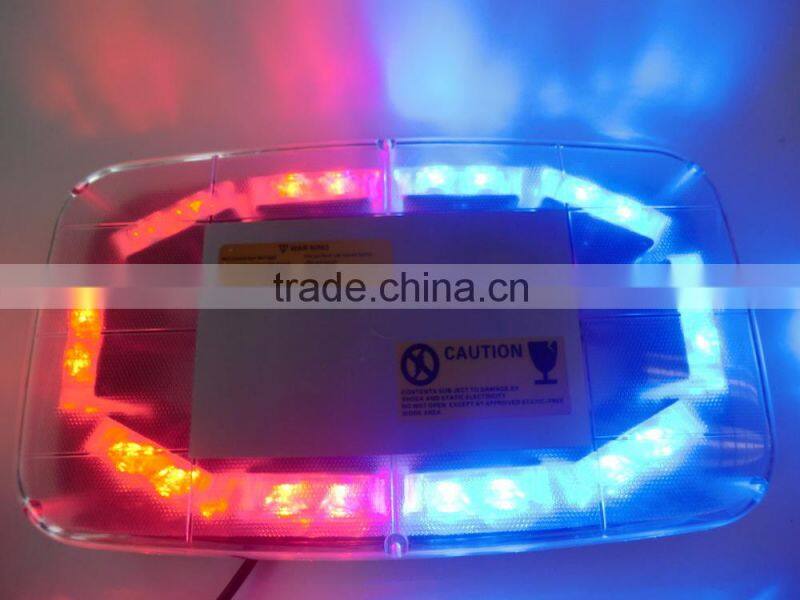 LED warning light bar, Auto MiNi LED light bar , LED emergency light bar(SR-MIB-117G), 0.75W per LED by 40 PCs LED. W Magnet