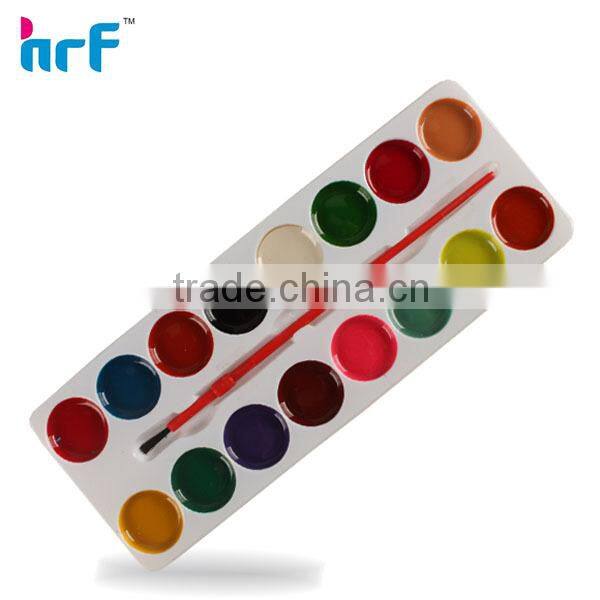 12 pcs Oval Shaped Water Color Cake with Art Brush