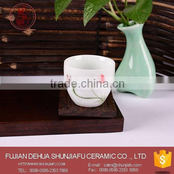 Archaize Nostalgia Style Ceramic Red Enamel Cup