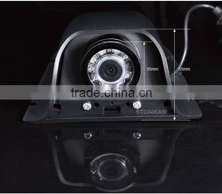 waterproof car side view camera with IR